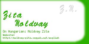 zita moldvay business card